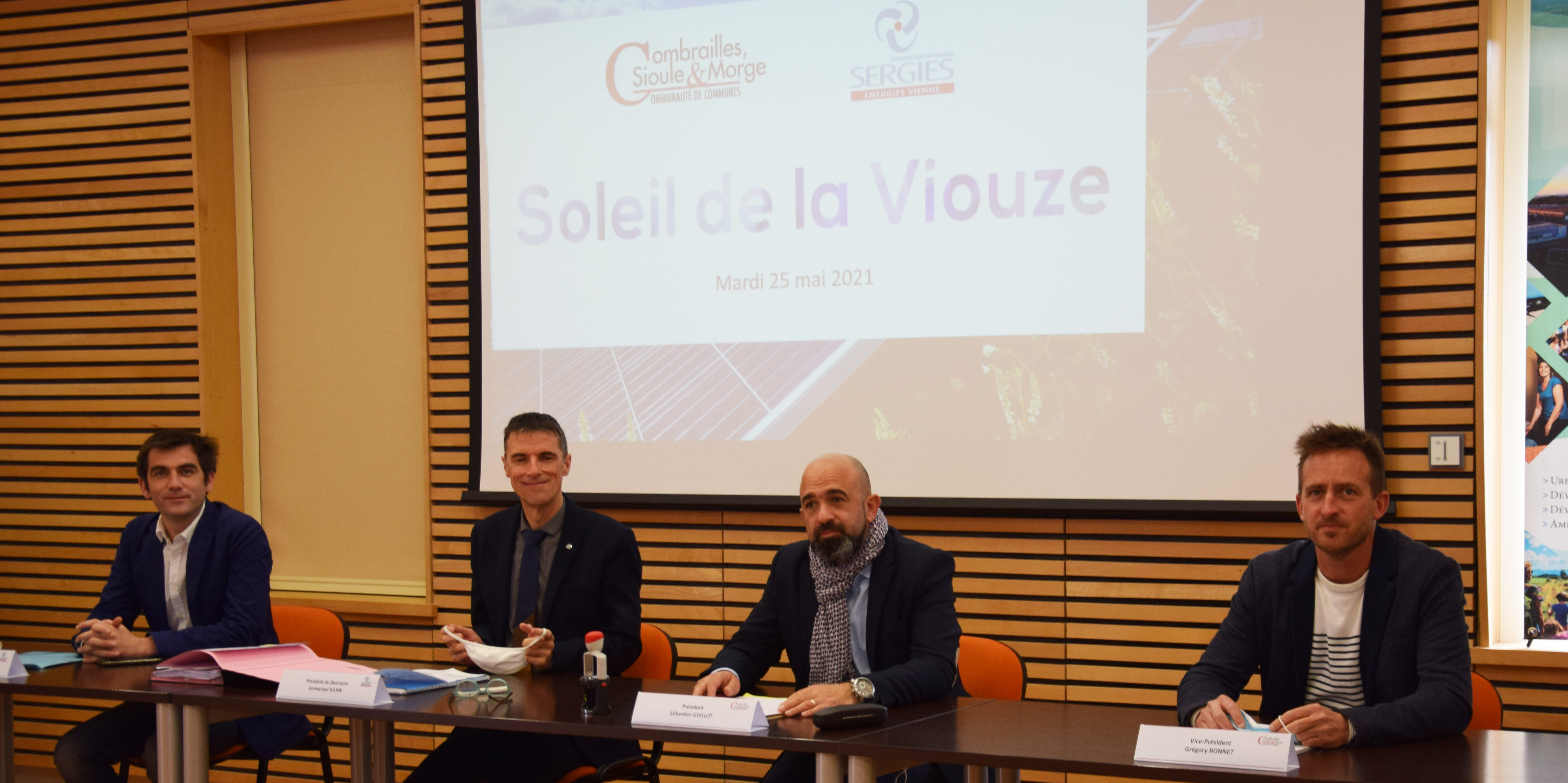 Combrailles, Sioule et Morge, coactionnaire de la société de projet “Soleil de la Viouze”