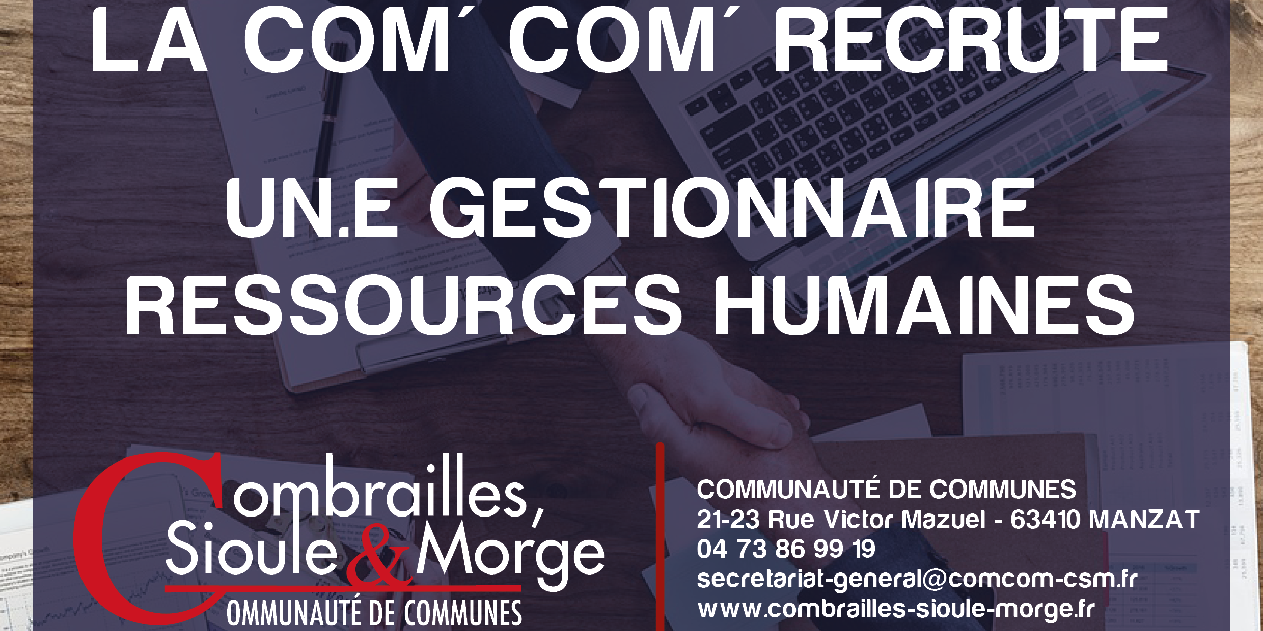 Combrailles, Sioule et Morge recrute !