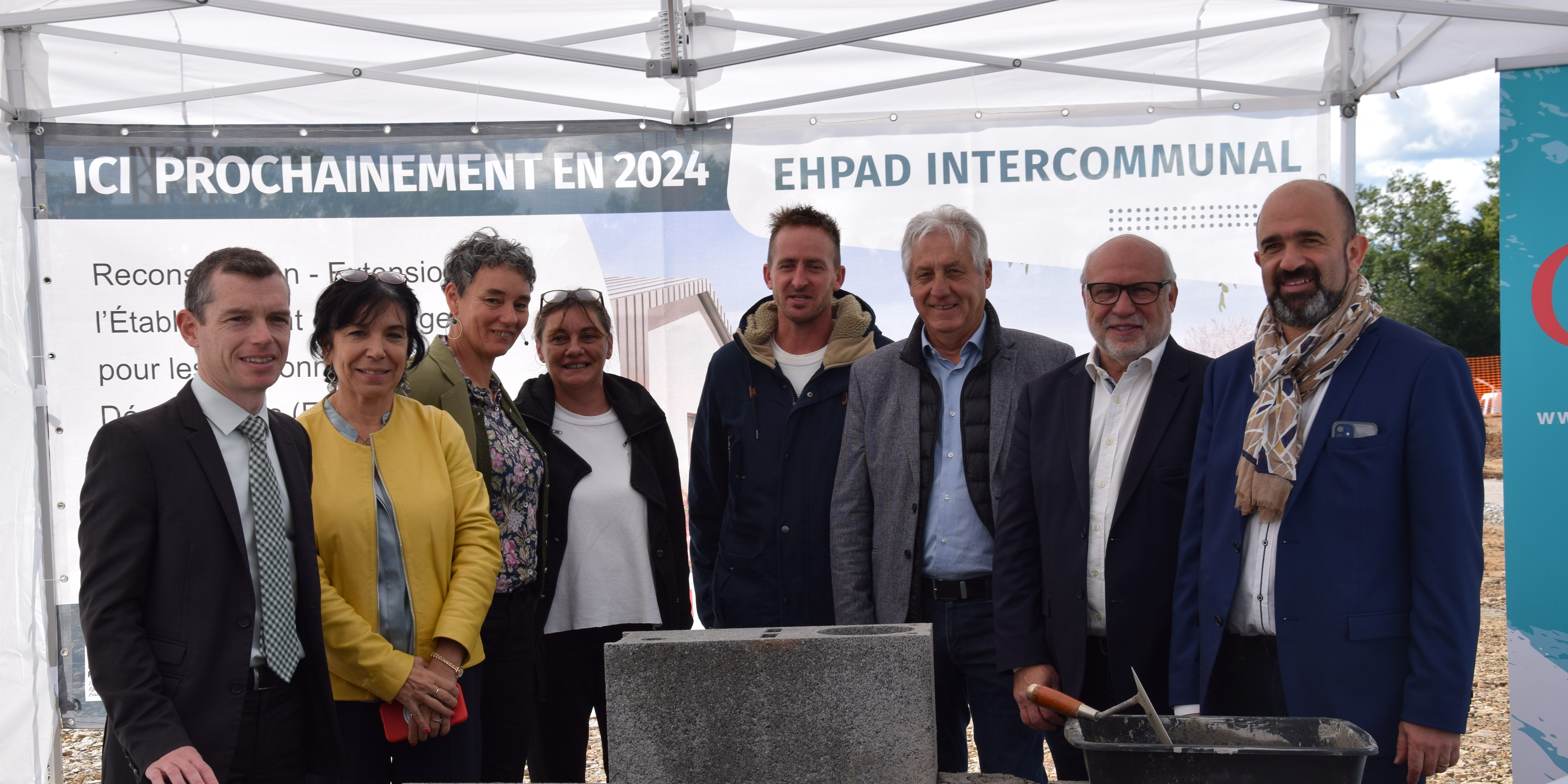 EHPAD intercommunal situé aux Ancizes-Comps : pose de la première pierre