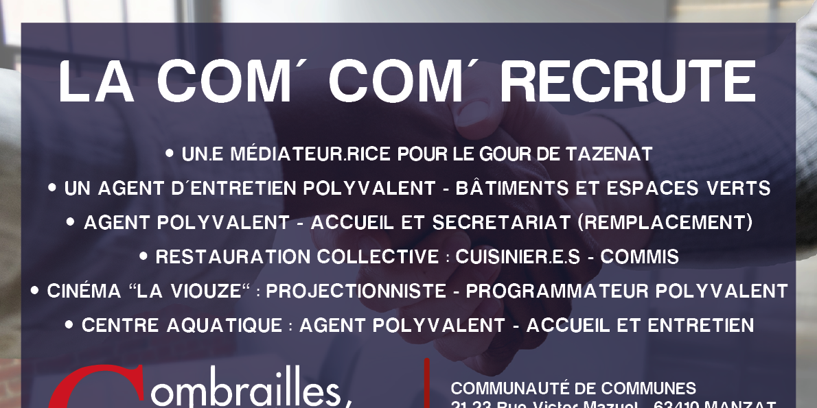 La com’ com’ recrute !