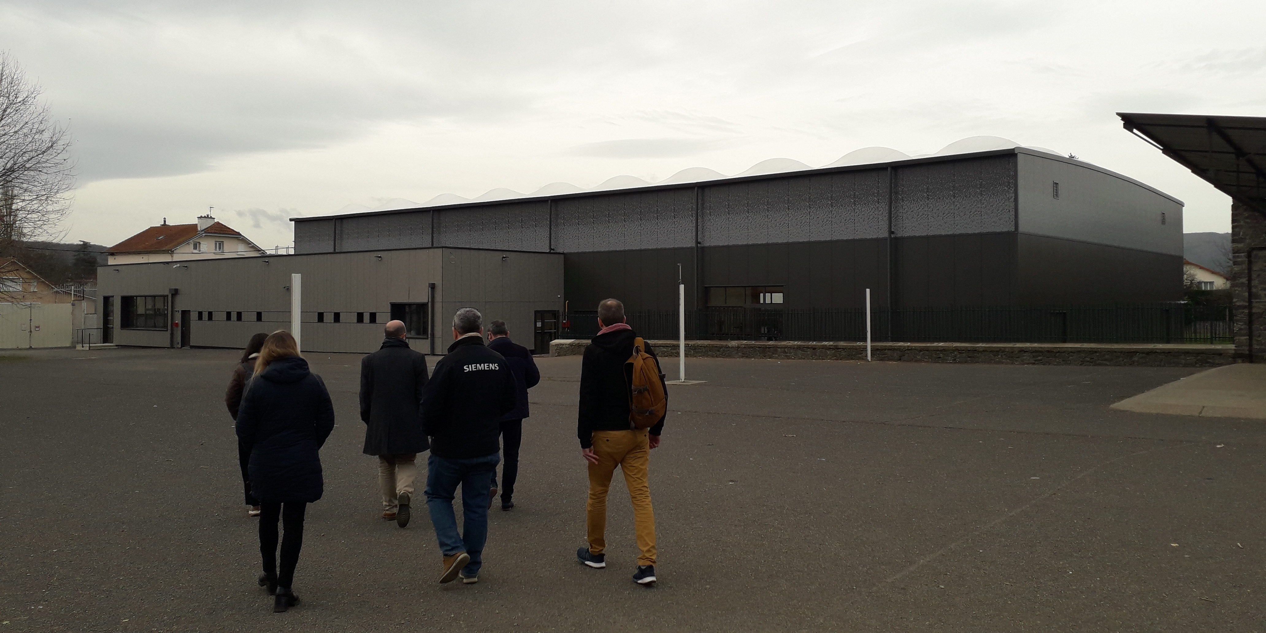 Visite du gymnase de l’Institution Sainte-Marie à Riom