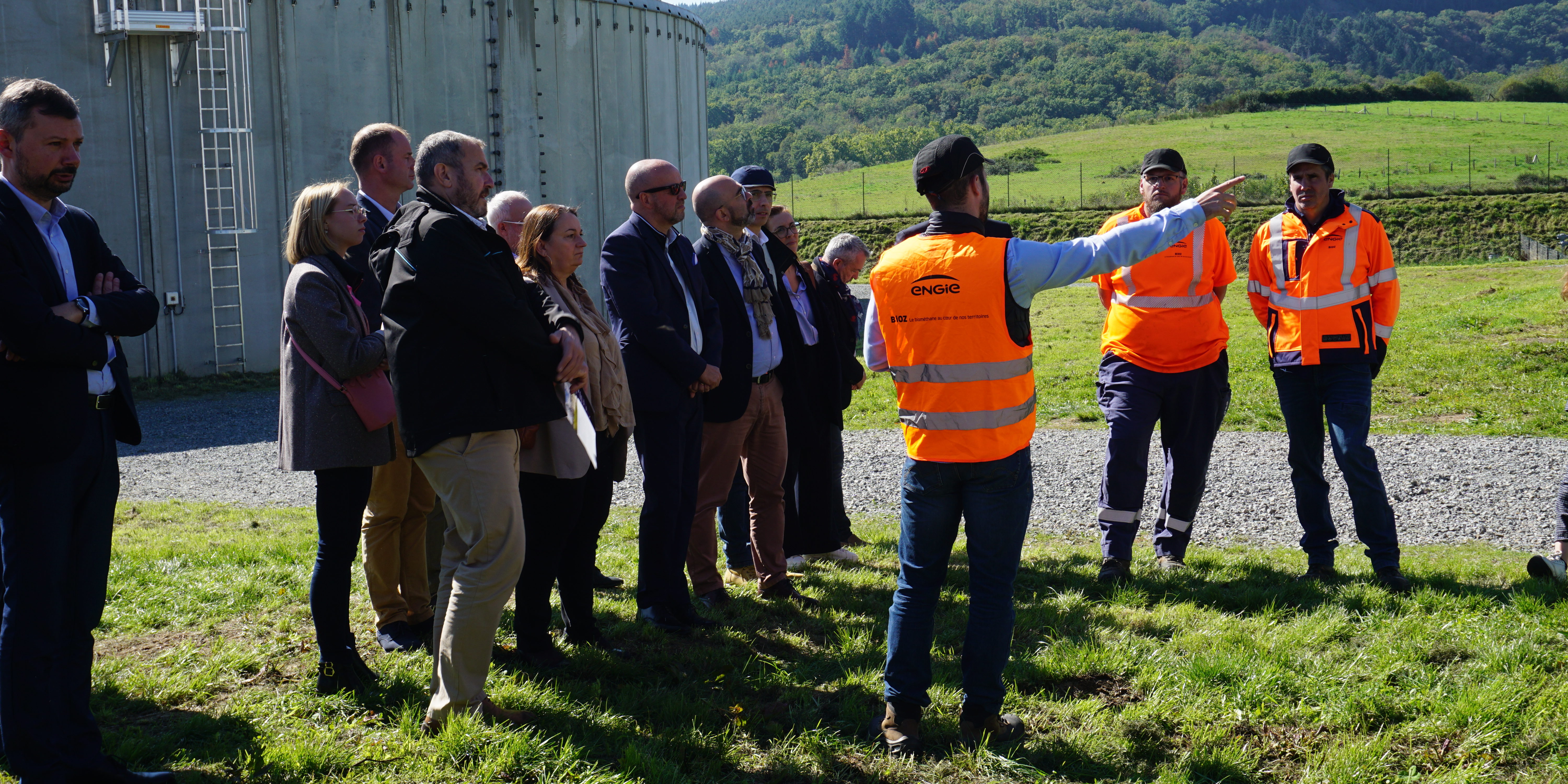 La centrale de méthanisation inauguré sur le Parc de l’Aize